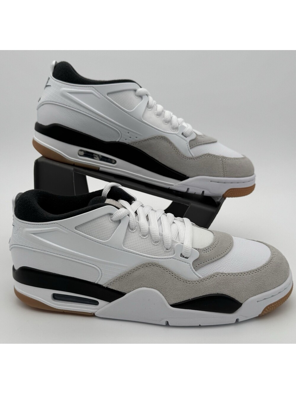 Air Jordan 4 RM White Grey Black Men's 10.5 FQ7939-110